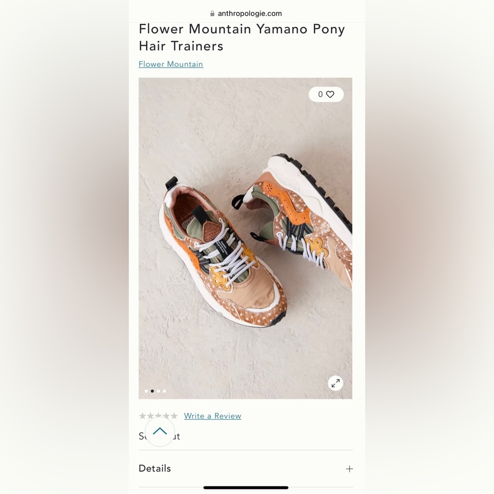 Flower Mountain Women’s Yamano 3 Pony Hair Trainers EU40 NWB Anthropology